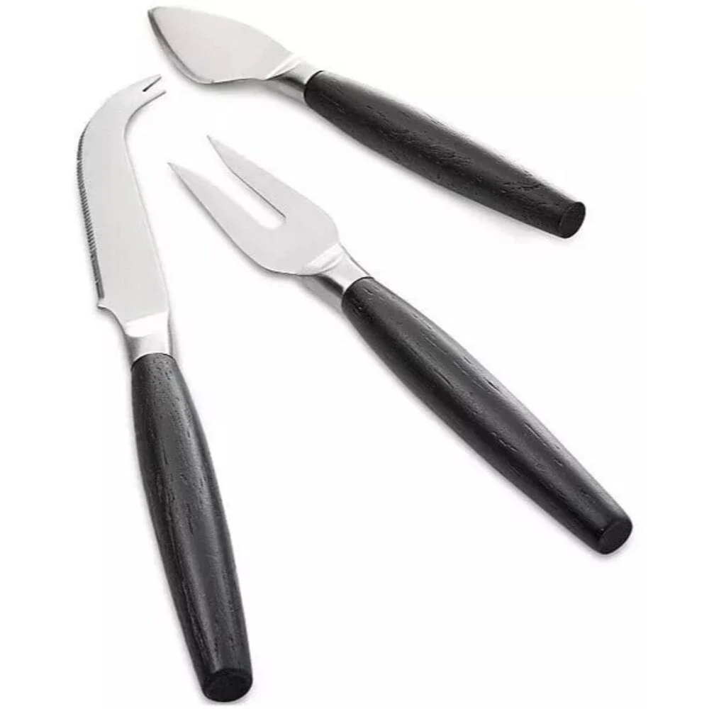New Macy’s The Cellar 3-Pc. Wood & Metal Cheese Serving Set